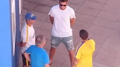 Del Potro, de visita en el club