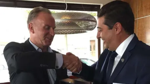 El “Tano” invitó a Rummenigge e Infantino a la Liga Sudamericana de Clubes