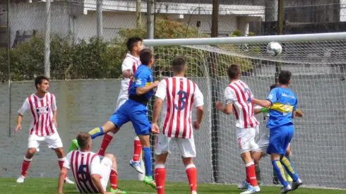 				El gol de cabeza de Isaac Monti en quinta división.		
