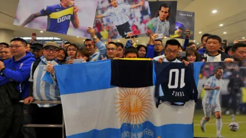 Tevez llegó a China