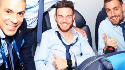 Nández se vengó del delantero charrúa