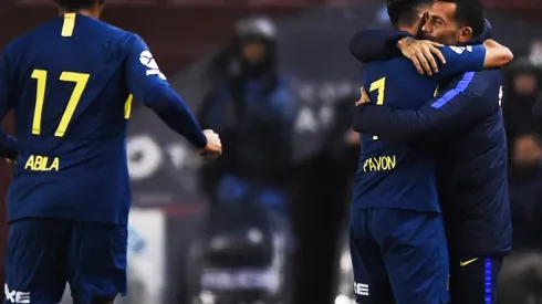 Pérez contó por qué fueron a festejar los goles con Tevez