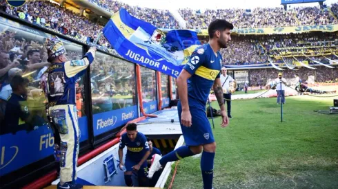 Charla entre Burdisso y López luego del partido