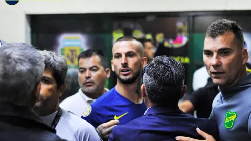 Problemas con Benedetto al final del partido