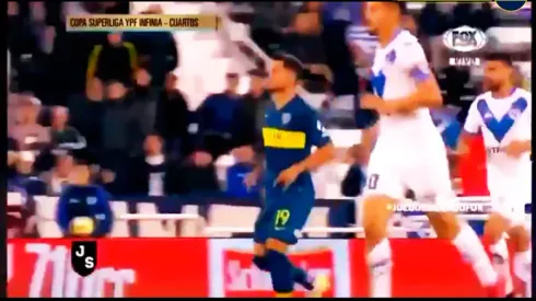 ¡Zárate le hizo cuernitos a un ataque de Vélez!