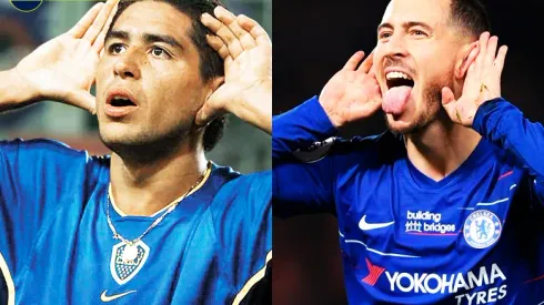 Regalo de lujo: Hazard le mandó una camiseta a Riquelme