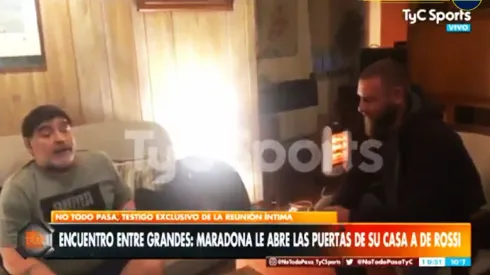 El video más esperado: la charla entre Maradona y De Rossi