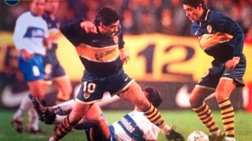 Video inédito: centro de Riquelme, gol de Maradona