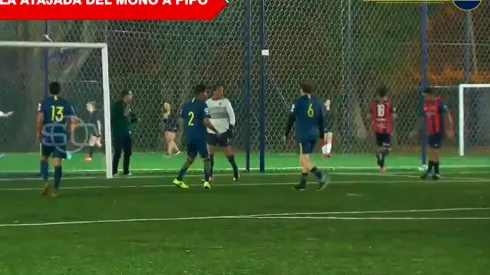 Intacto: el Mono le tapó un tiro libre a Gorosito