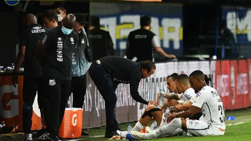 El DT de Santos reclamó el penal y dijo: “Este empate es favorable a Boca”