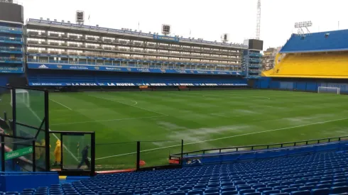 Se juega: así está la Bombonera luego de las intensas lluvias
