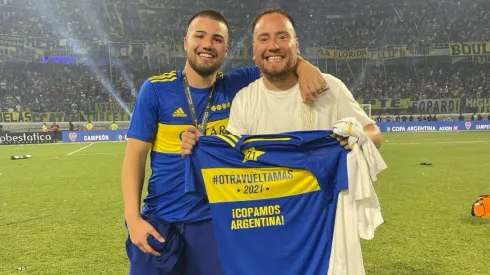 Chelo Weigandt y Sandez, los líderes de la fiesta de Boca campeón