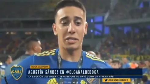 “Este era el sueño de mi vida” : Sandez rompió el llanto tras la consagración de Boca