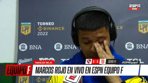 VIDEO | Entre lágrimas, Rojo contó qué lesión cree que tiene