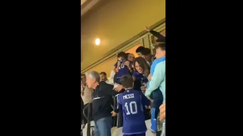 VIDEO | El festejo íntimo de la familia de Messi en la cancha tras el triunfo vs. México 