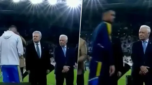 VIDEO | Los cuatro jugadores de Boca que no saludaron a Víctor Blanco en la premiación 