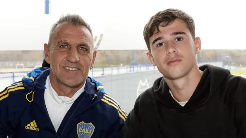 Santiago Dalmasso firmó su primer contrato profesional en Boca.
