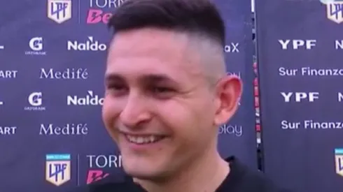 Benegas, feliz tras el triunfo de Riestra.

