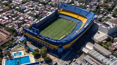 El Templo del fútbol mundial, desde el aire.
