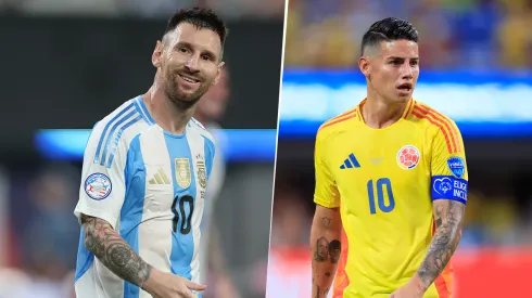 Lionel Messi y James Rodríguez, frente a frente por la Copa América.
