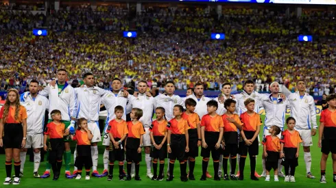 Los 11 argentinos que iniciaron el partido. Foto: Getty
