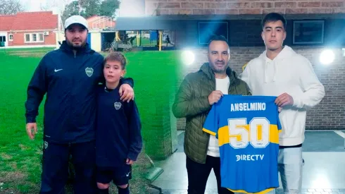 Aaron Anselmino hizo todas las inferiores en Boca.
