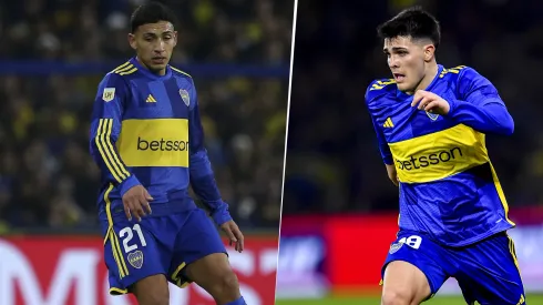 Equi Fernández y Vicente Taborda, jugadores de Boca
