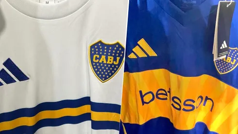 Las nuevas camisetas de Boca. 
