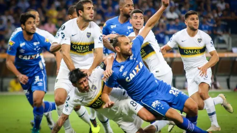 Una postal del último partido de Boca en Belo Horizonte. Foto: Getty
