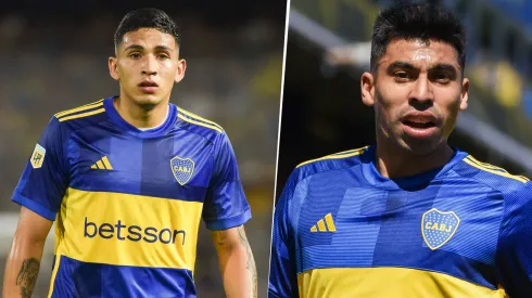 Ezequiel Fernández y Juan Ramírez en Boca.
