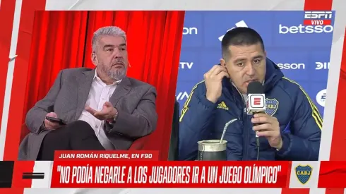 Juan Román Riquelme se cruzó en ESPN con el Chavo Fucks
