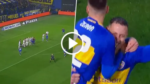 Lema hizo su primer gol en Boca. 
