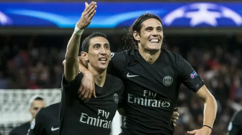 Edinson Cavani y Di María en el PSG
