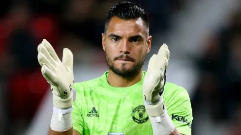 Sergio Romero, en Manchester United. 
