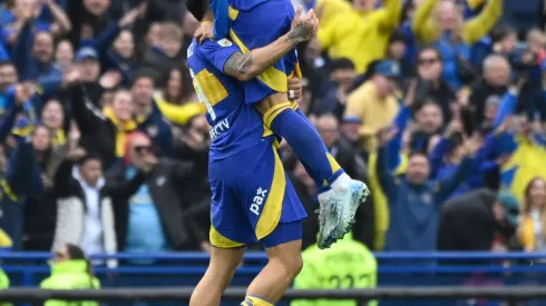 La delantera que prepara Boca para jugar contra Talleres. 
