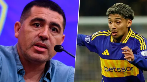 La charla entre Riquelme y Medina. 
