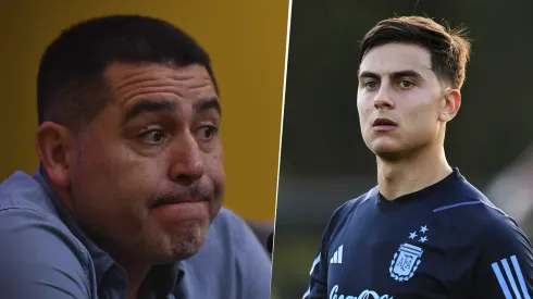 Juan Román Riquelme y Paulo Dybala
