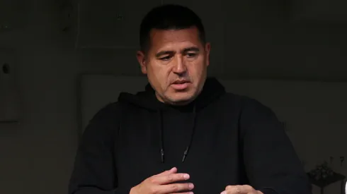 Juan Román Riquelme y una firme respuesta. 
