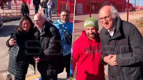 Carlos Bianchi dijo presente en el predio de Argentinos Juniors. 
