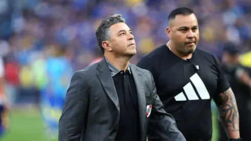 Marcelo Gallardo en La Bombonera.
