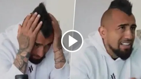 La reacción de Arturo Vidal.
