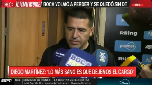 Riquelme rompió el silencio tras la salida de Diego Martínez. 
