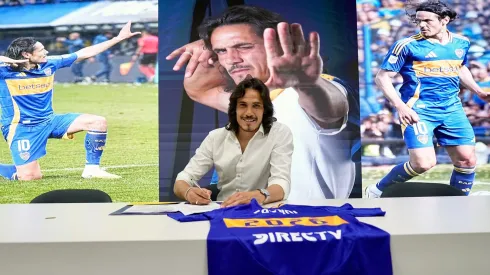 Edinson Cavani renovó con Boca.
