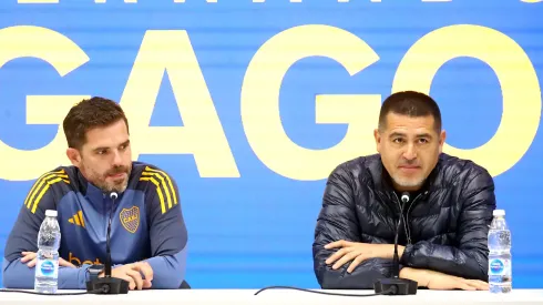 Fernando Gago y Juan Román Riquelme. 
