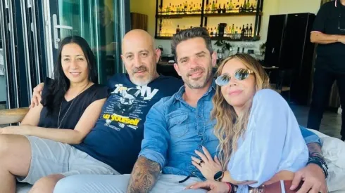 Fernando Gago pasó el Día de la Madre en familia.
