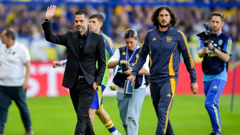 Fernando Gago, en La Bombonera. 
