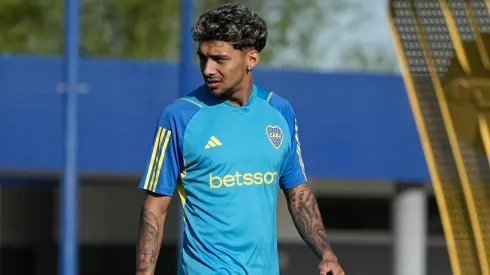 Cristian Medina, en la práctica de Boca.
