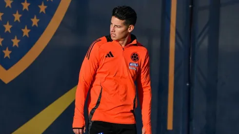 James Rodríguez, en el Predio de Boca.
