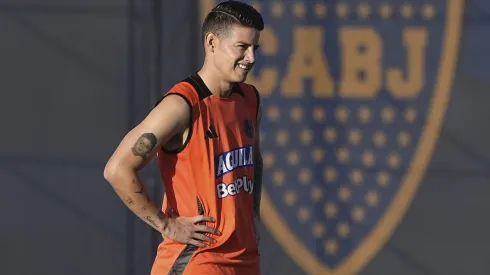 James Rodríguez entrenando en Boca Predio
