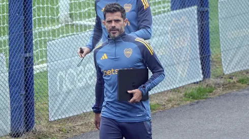 Fernando Gago ya piensa en la formación titular de Boca vs. Vélez. 
